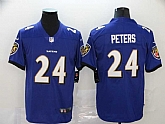Nike Ravens 24 Marcus Peters Purple Vapor Untouchable Limited Jersey,baseball caps,new era cap wholesale,wholesale hats